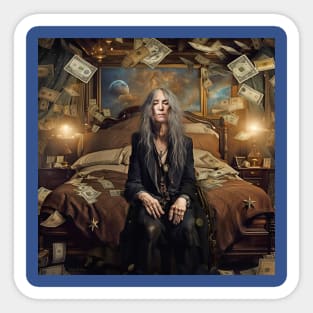 Patti Smith Free Money Sticker